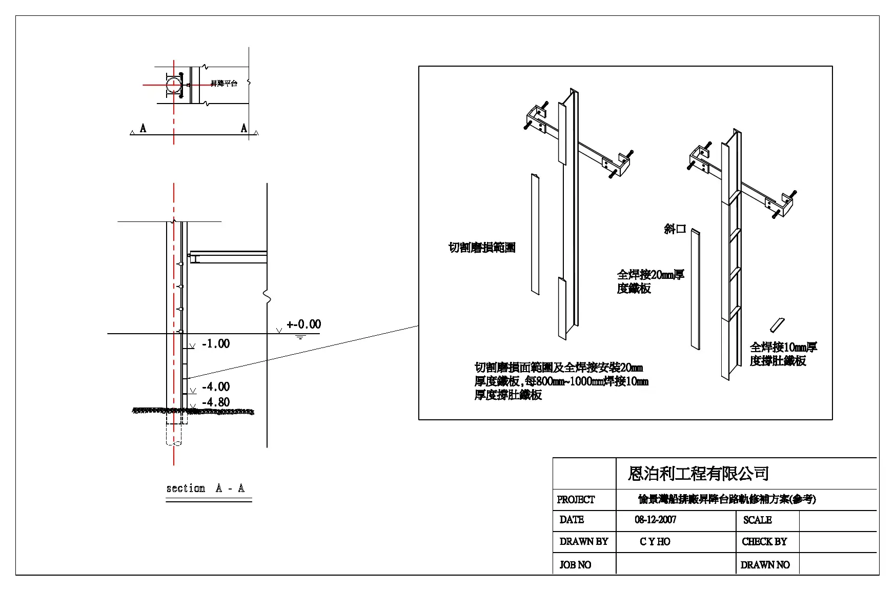 Rail repair method · 路軌修補方案
