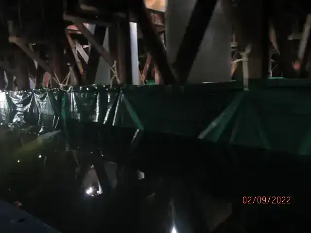 Stage 3, row 5 from downstream · 第三階段第五行(下游望上游)